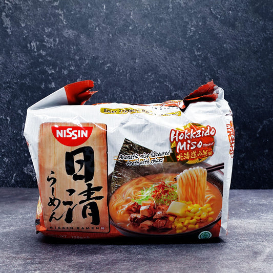 Nissin Ramen Hokkaido Miso Flavour 5 Pack 530g - Che Gourmet