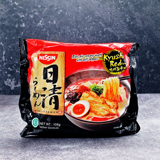 (Nissin) Ramen Kyushu Red – Spicy Roasted Garlic – Flavour  Single Packet 106g - Che Gourmet