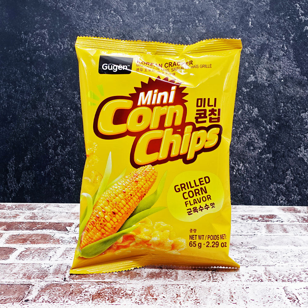 Gugen Mini Grilled Corn Flavoured Korean Crackers  65g - Che Gourmet