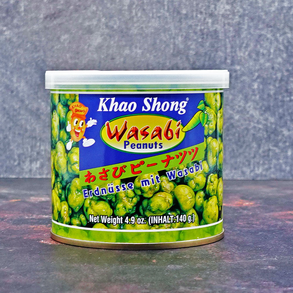 Khao Shong Wasabi Coated Peanuts 140g - Che Gourmet