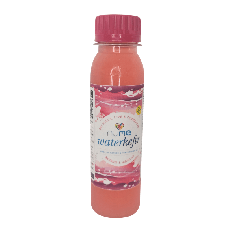 Berry & Hibiscus Water Kefir 100ml fermented water kefir from The Digestive Collective