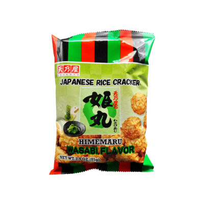 Amanoya Himemaru Japanese Rice Cracker Wasabi Flavour 85g - Che Gourmet