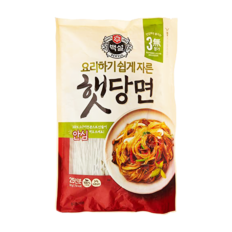 Cj Beksul Cut Korean Vermicelli Dang Myun Sweet Potato Noodles G