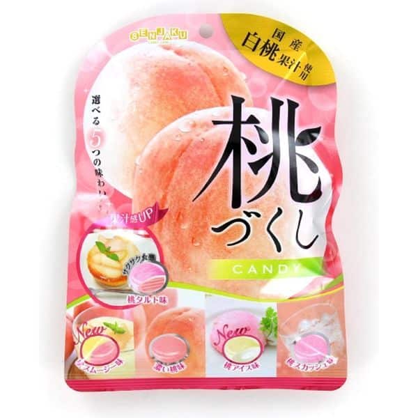 Senjaku Momo Zukushi Assorted Peach Flavoured Candy 85g - Che Gourmet