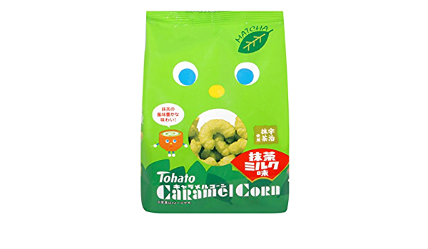 Tohato Caramel Corn Matcha 77g - Che Gourmet